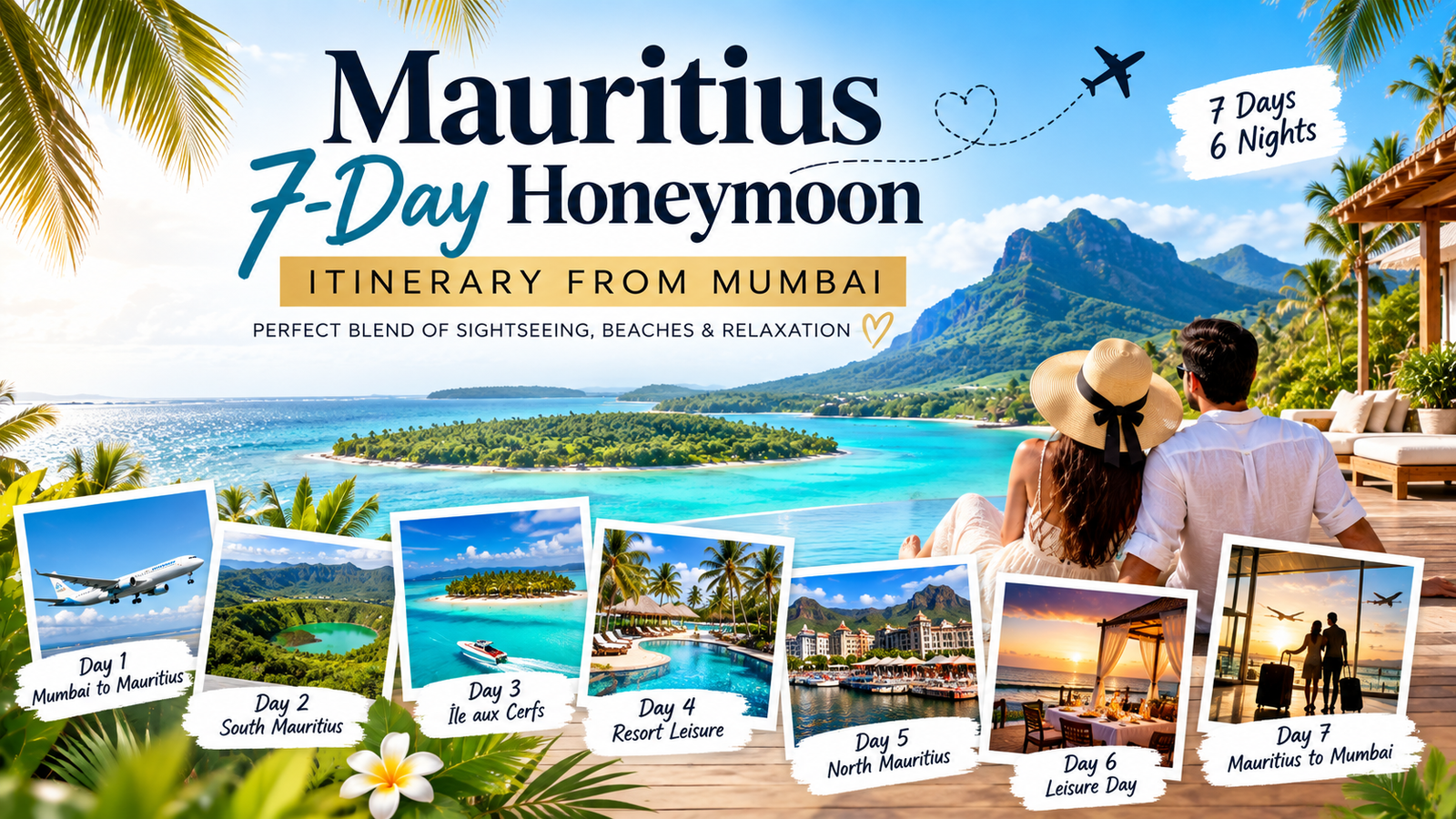 Travel Guide for Mauritius 7-Day Honeymoon Itinerary from Mumbai