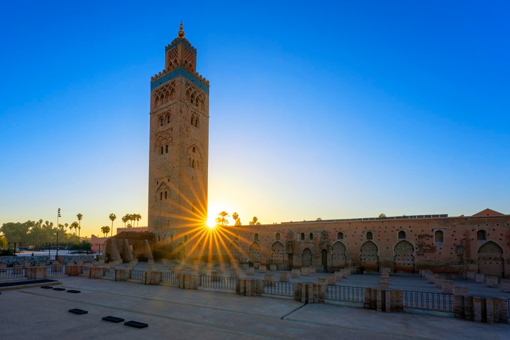 Bustling souks and historic medina in Marrakech Morocco